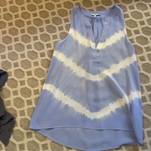Joie Lavender and Cream Sleeveless Blouse